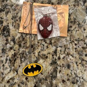 Batman Spider-Man Necklace costume jewelry women’s children Halloween
